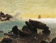 Albert Bierstadt Farallon Islands, off San Francisco in the Pacific, Northern California Spain oil painting artist